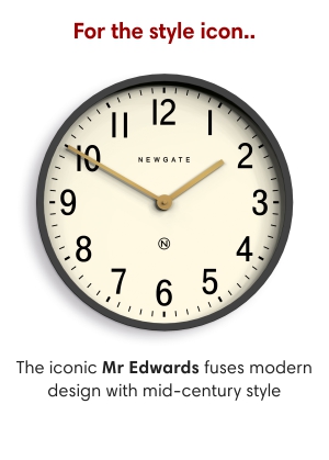   Newgate Mr Edwards wall clock in grey