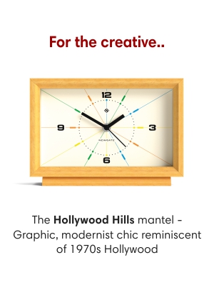   Newgate Hollywood Hills mantel clock